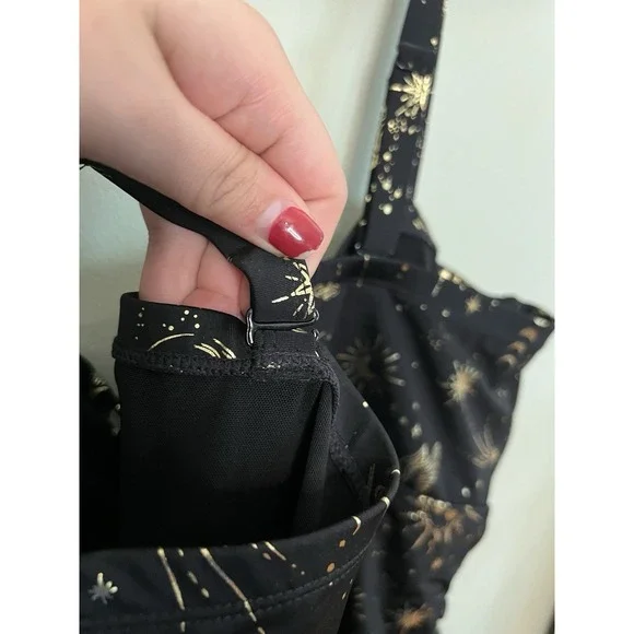 Torrid One Piece Swimsuit Black Celestial Space Women Size 3 22/24 - Picture 6 of 8
